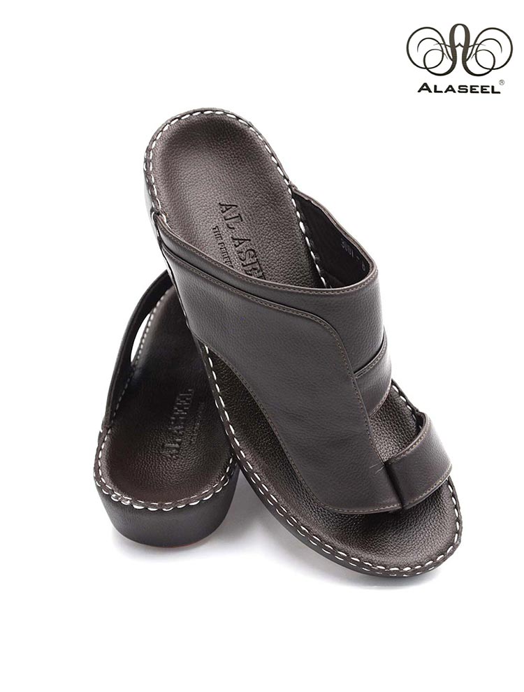 Al Aseel 3001 Full Brown Gents Sandal