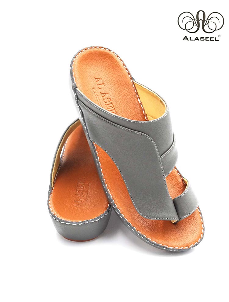 Al-Aseel-3001-Grey-Tan-Gents-Sandal-6