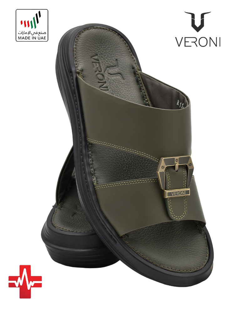 Veroni [V385] KV-119 Olive Gents Sandal
