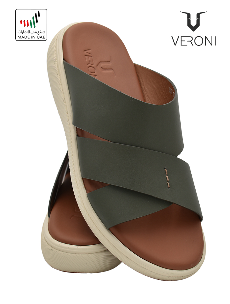 Veroni-[V404]-VHT-107-Olive-Gents-Sandal-6