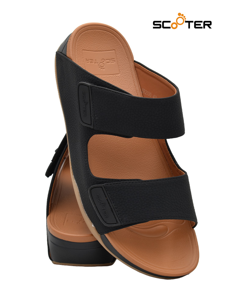 Scooter [S49] 2100 Black Gents Sandal