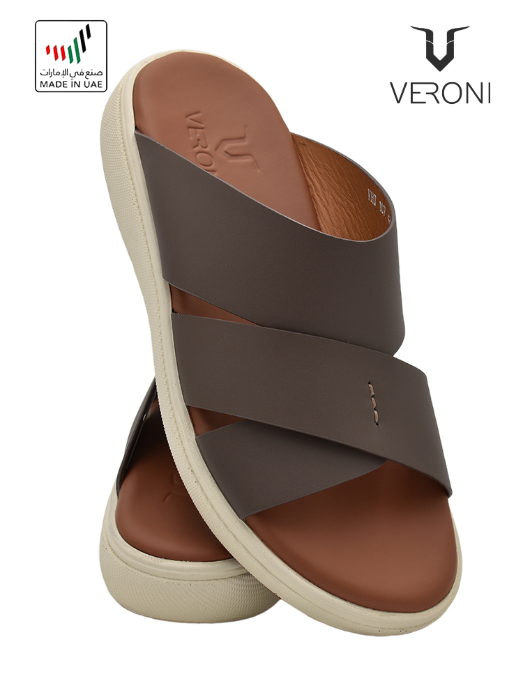 Veroni [V405] VHT-107 Brown Gents Sandal