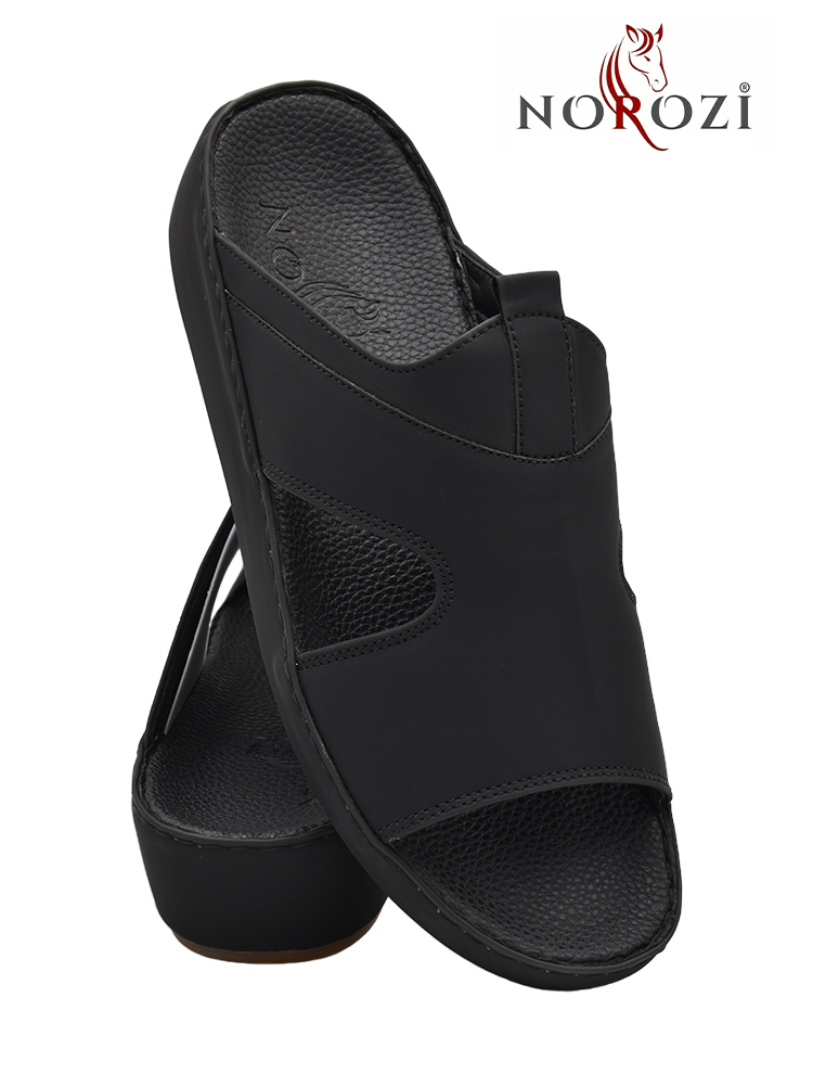 Norozi [NR65] 071 Full Black Gents Sandal