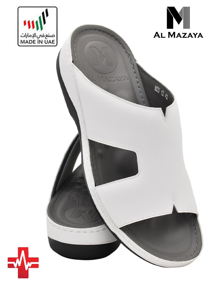 Al-Mazaya-[MZ69]-MZ12-White-Gents-Sandal-6