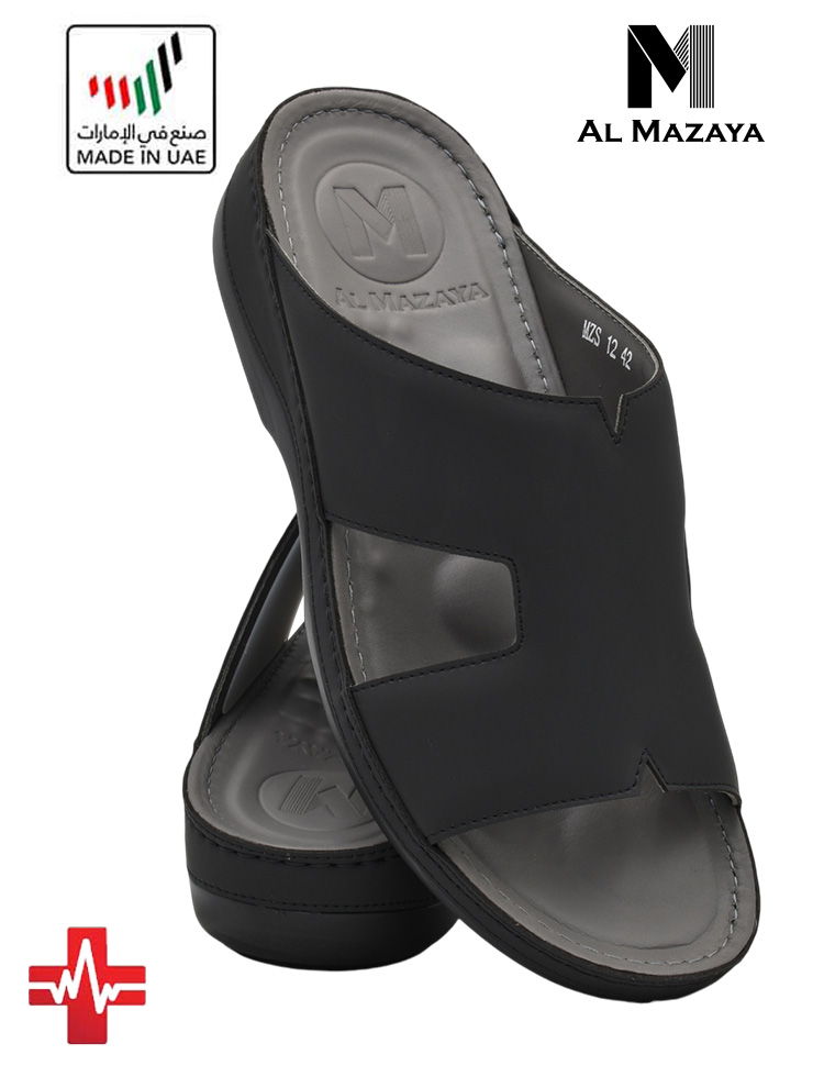 Al Mazaya [MZ70] MZ12 Black Gents Sandal