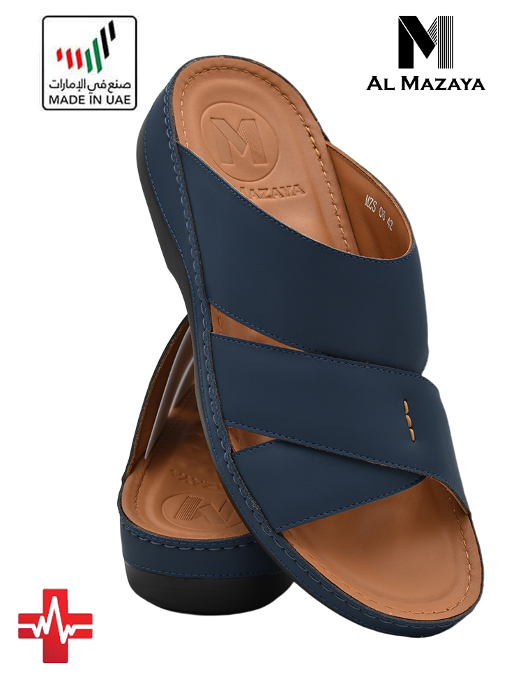 Al-Mazaya-[MZ67]-MZ06-Blue-Gents-Sandal-6