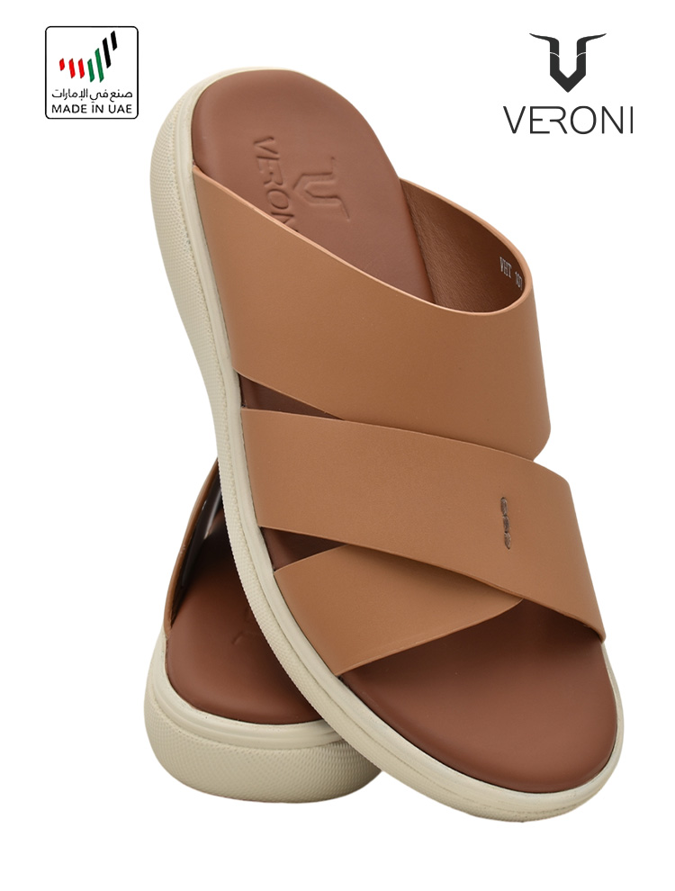 Veroni [V407] VHT-107 Camel Gents Sandal