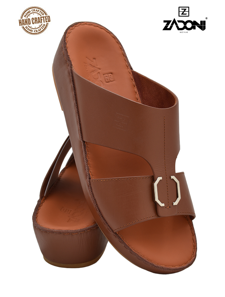 ZADONI [ZA30] 742 Light Brown Gents Sandal