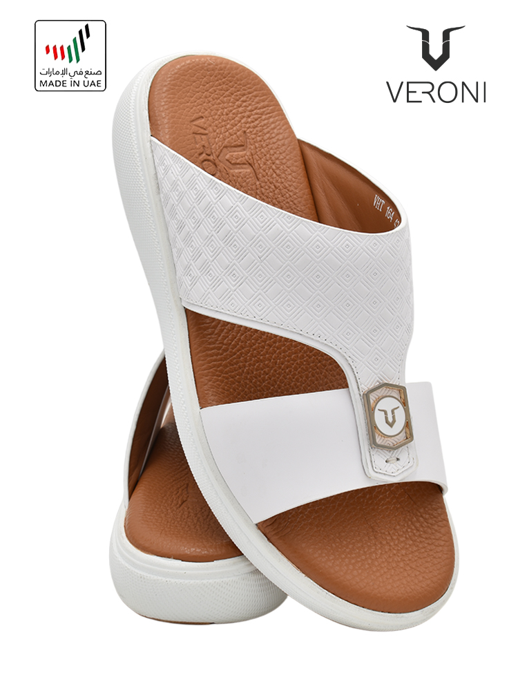 Veroni [V412] VHT-164 White Gents Sandal