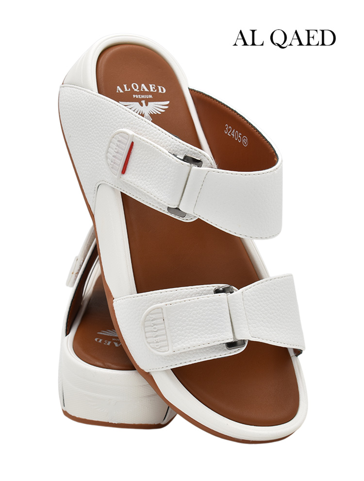 Al-Qaed-[Q18]-32405-White-Gents-Sandal-6