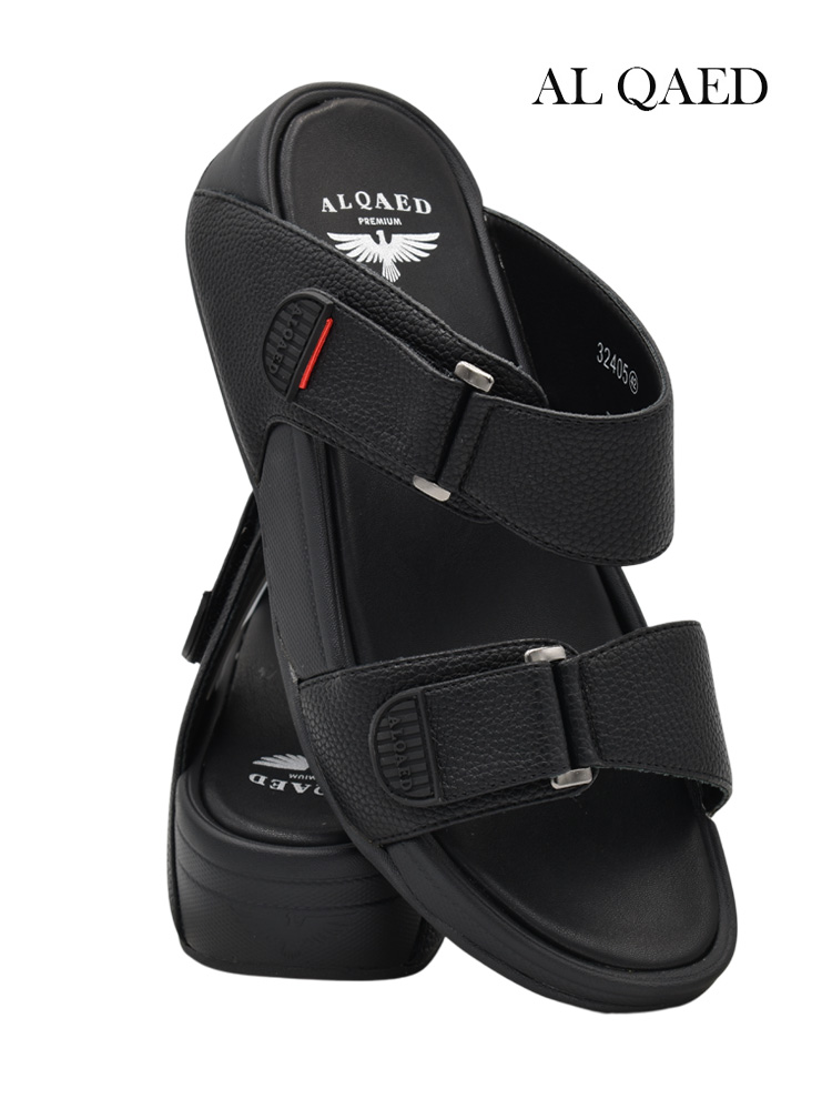 Al-Qaed-[Q21]-32405-Full-Black-Gents-Sandal-6