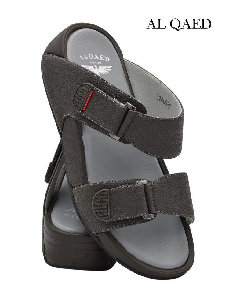 Al-Qaed-[Q22]-32405-Grey-Gents-Sandal-6