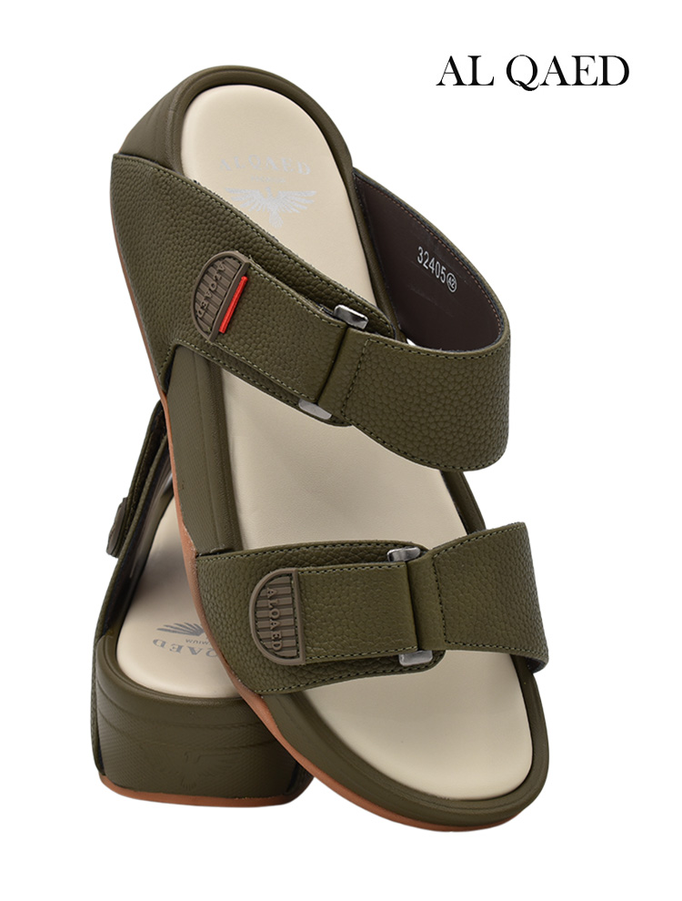 Al-Qaed-[Q26]-32405-Olive-Gents-Sandal-6