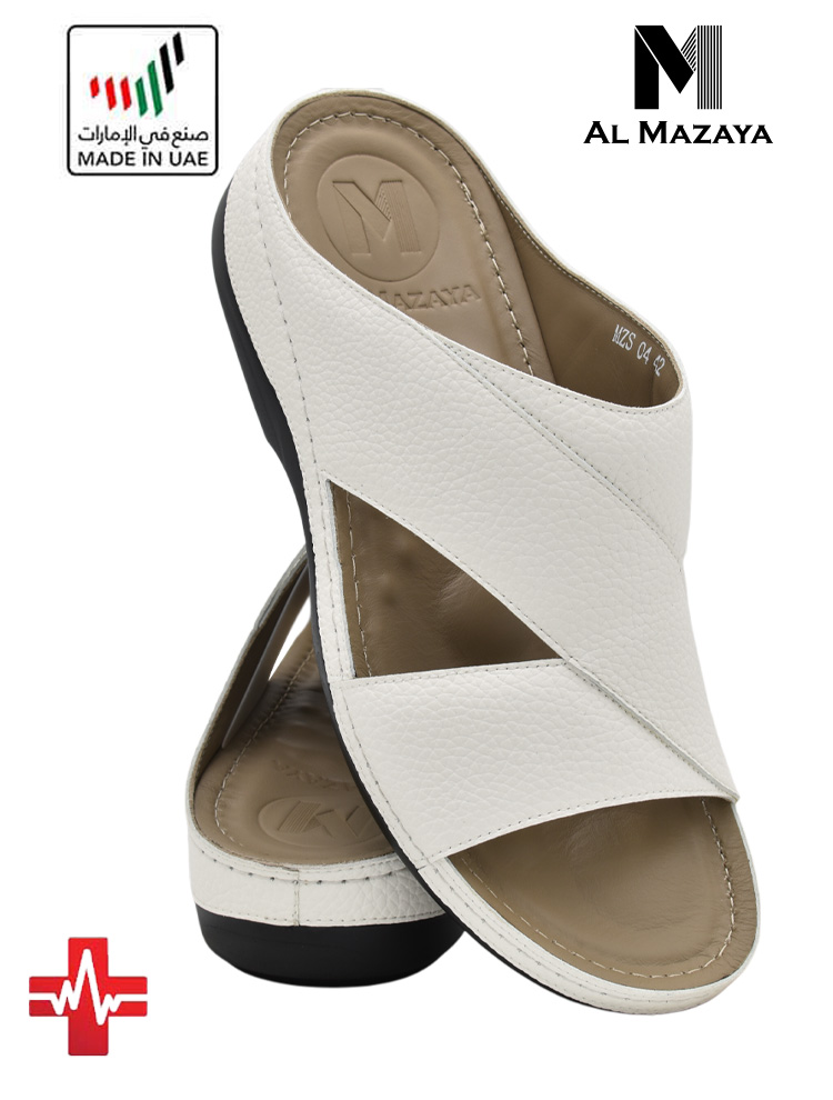 Al-Mazaya-[MZ73]-MZ04-White-Gents-Sandal-6