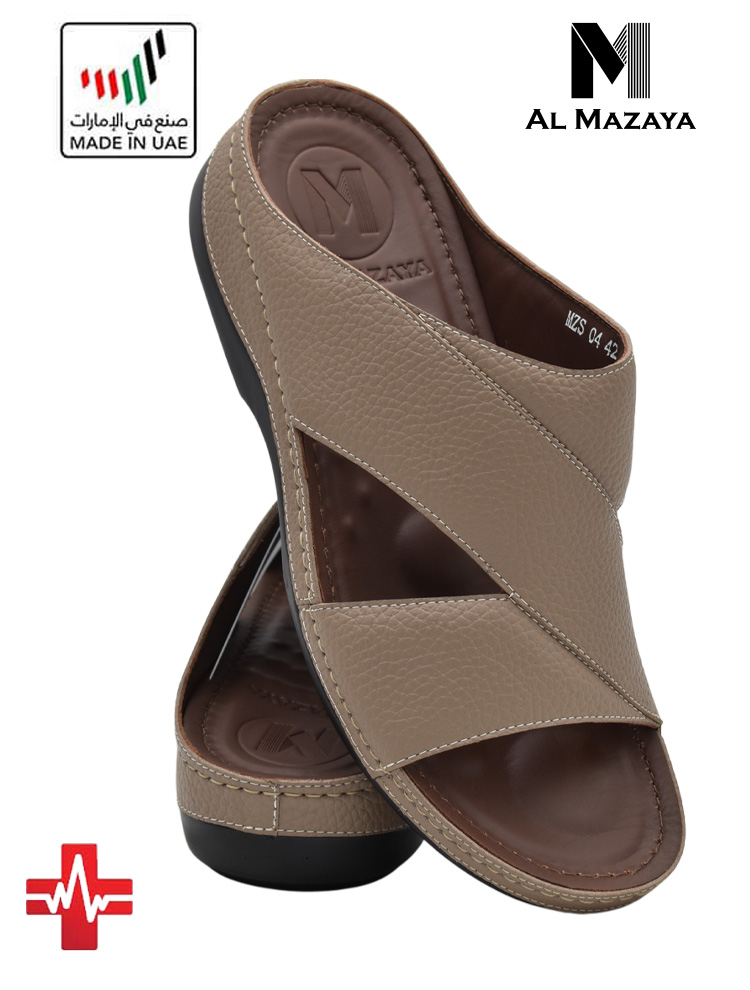 Al-Mazaya-[MZ76]-MZ04-Stone-Gents-Sandal-6