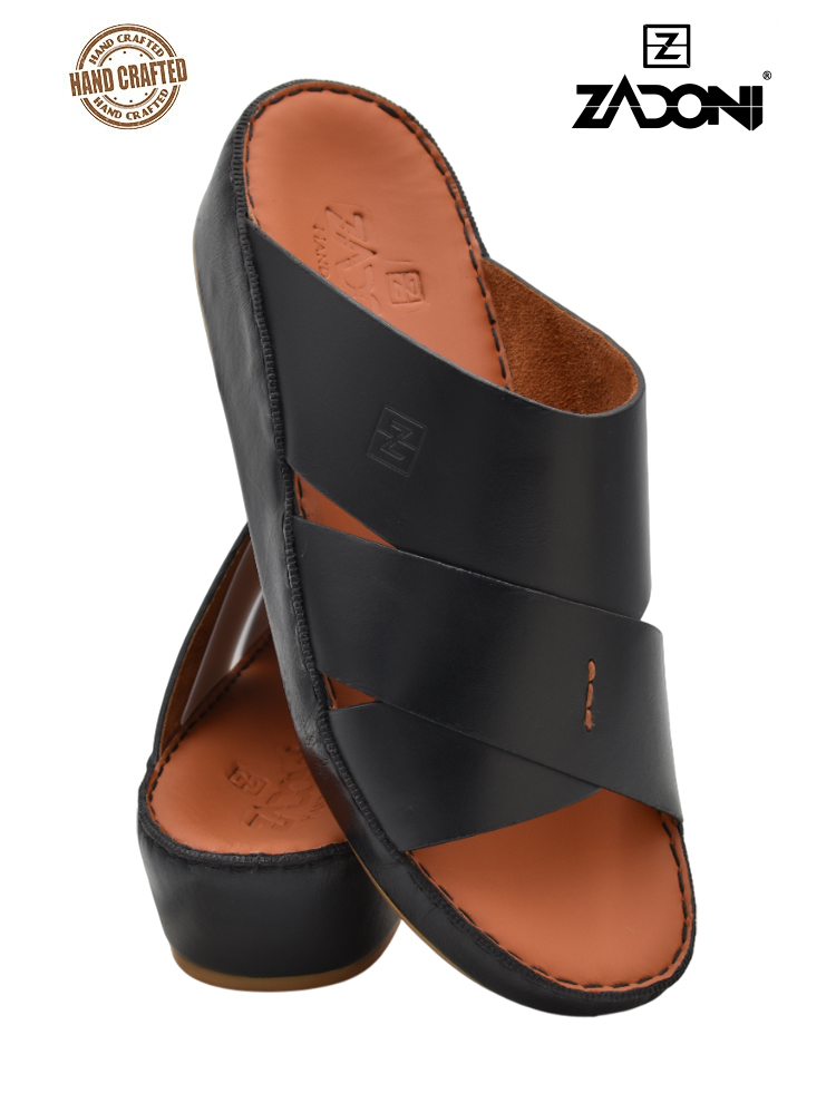 ZADONI [ZA47] ZA12 Black Gents Sandal