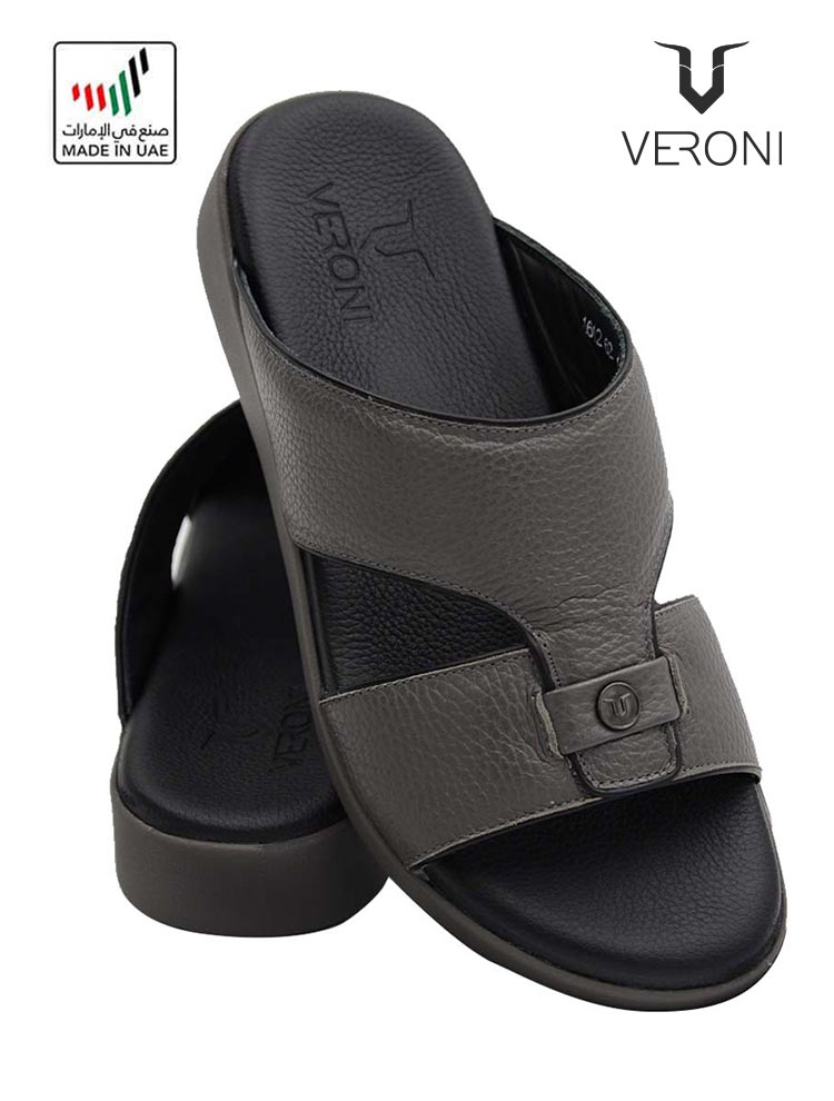 Veroni-[V55]-1612-62-Grey-Black-Gents-Sandal-6