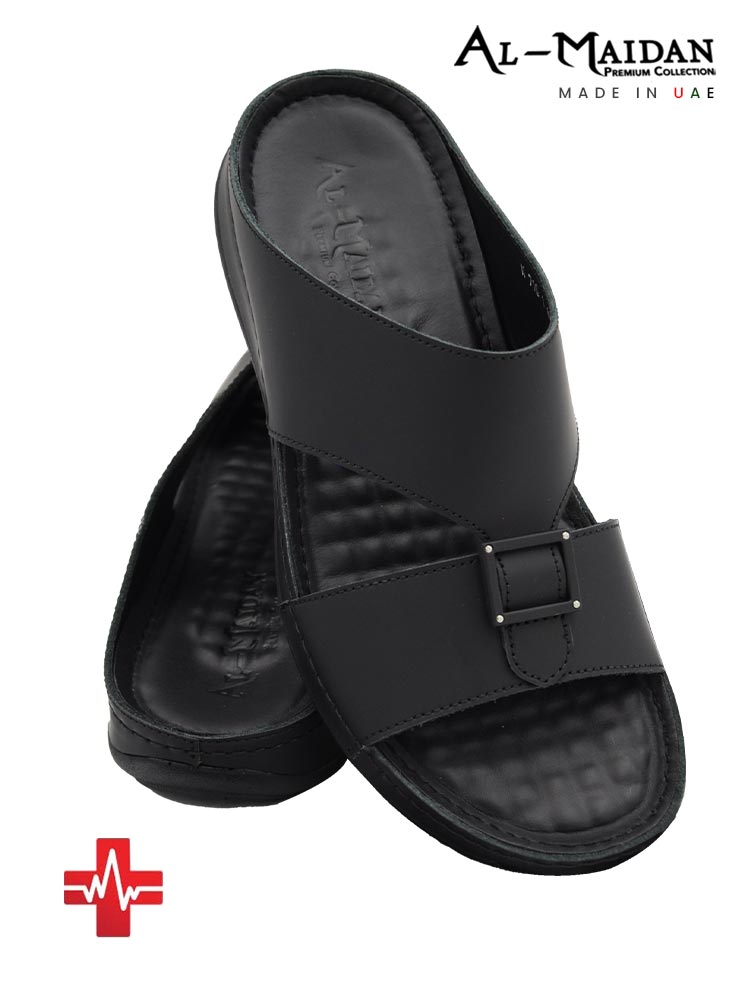 Al-Maidan-[MY11]-K710-Medical-Full-Black-Gents-Sandal-6