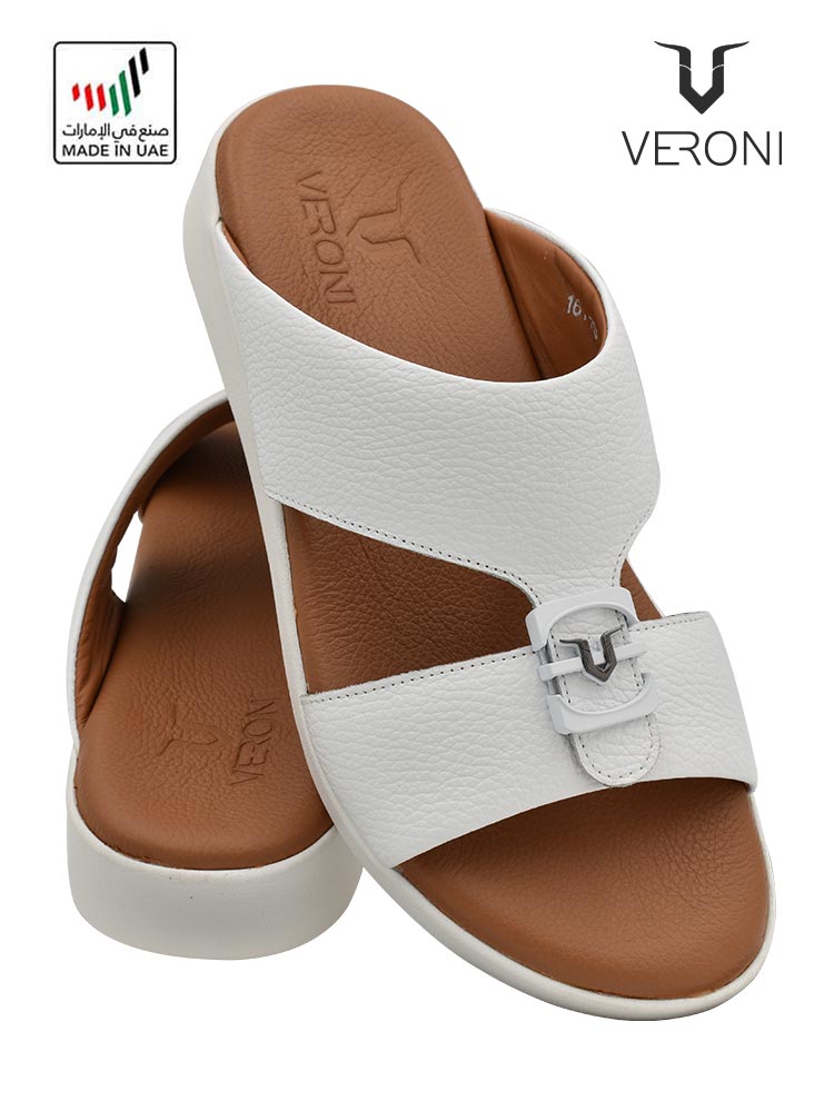 Veroni-[V78]-1612-70-White-Tan-Gents-Sandal-6