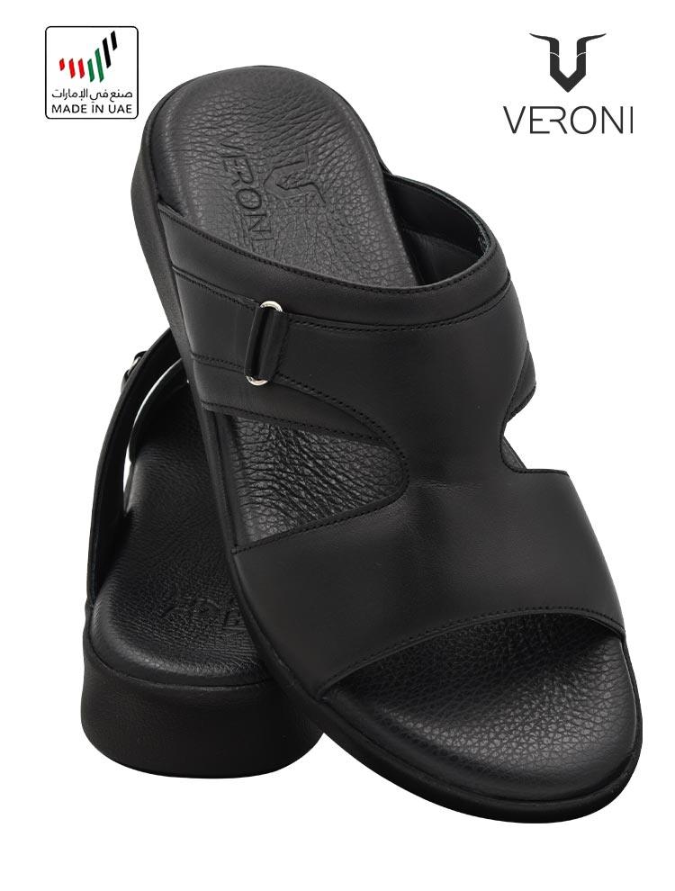 Veroni-[V95]-1612-74-Full-Black-Gents-Sandal-6