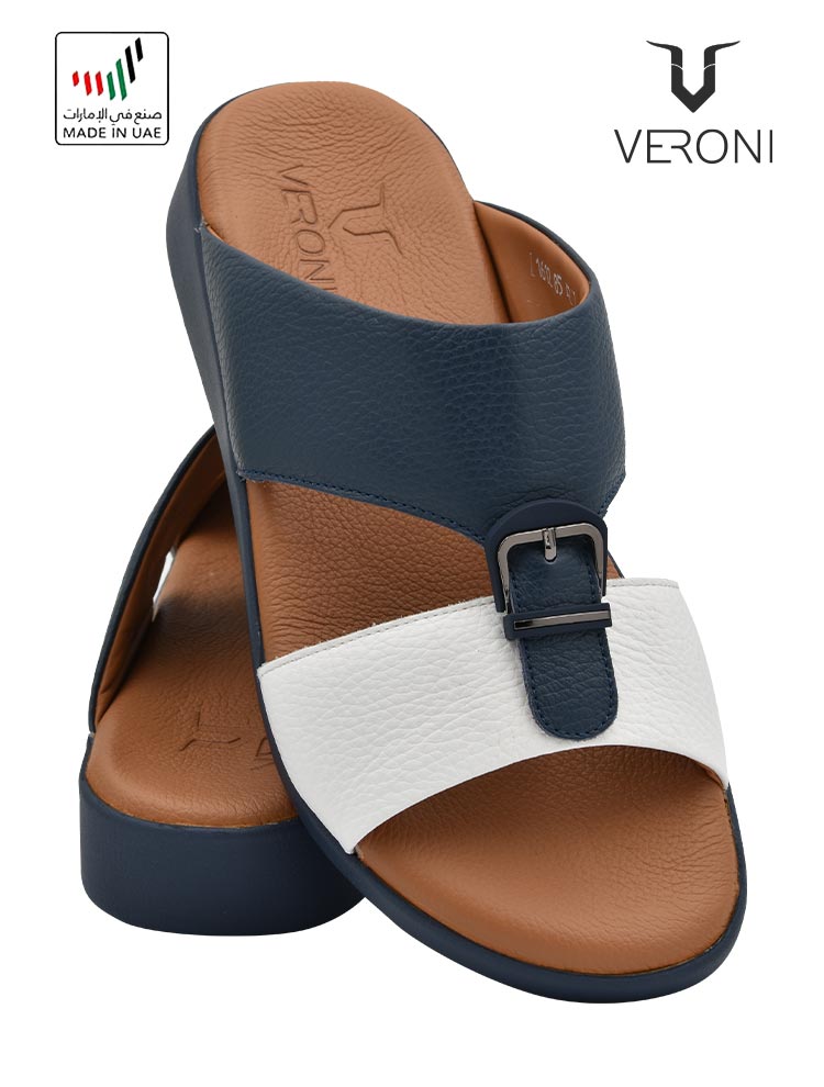 Veroni [VN63] 1612-85 Blue White Gents Sandal