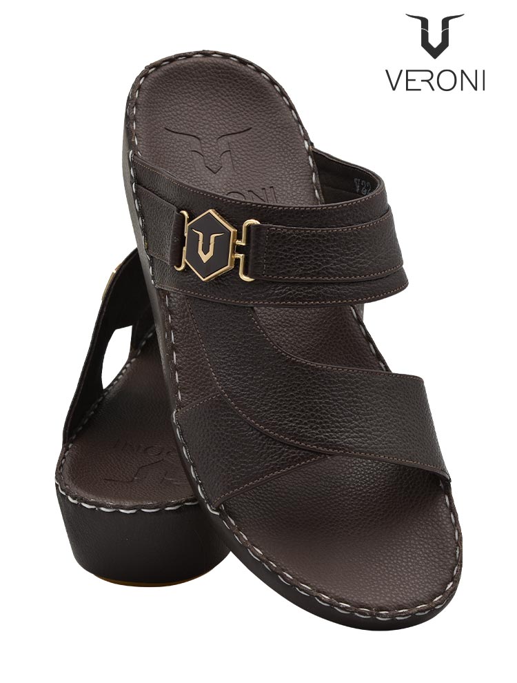 Veroni [V130] V22-33 Brown Gents Sandal