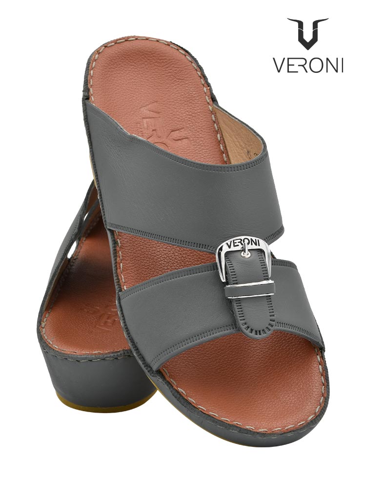 Veroni-2000-[V145]-Calf-Leather-Grey-Gents-Sandal-6