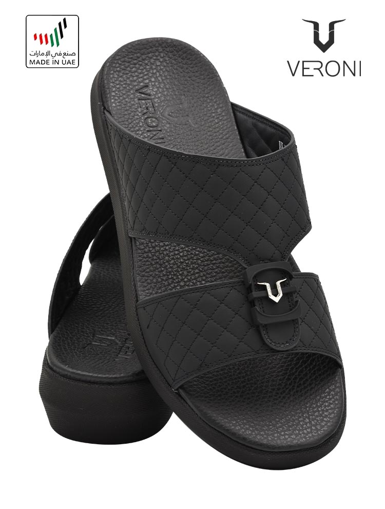 Veroni-[V155]-K34-Full-Black-Gents-Sandal-6