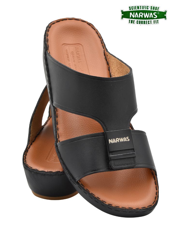 Narwas [N33] 40217 Black Gents Sandal