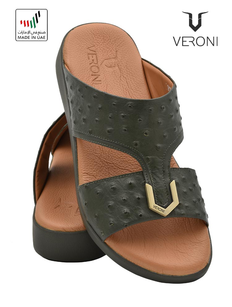Veroni-[V185]-1612-102-Olive-Green-Gents-Sandal-6