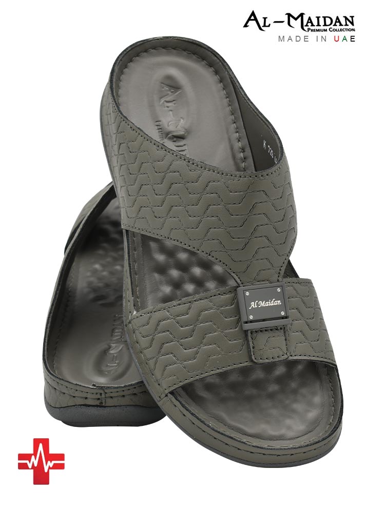 Al Maidan [MY38] K729 Medical Grey Gents Sandal