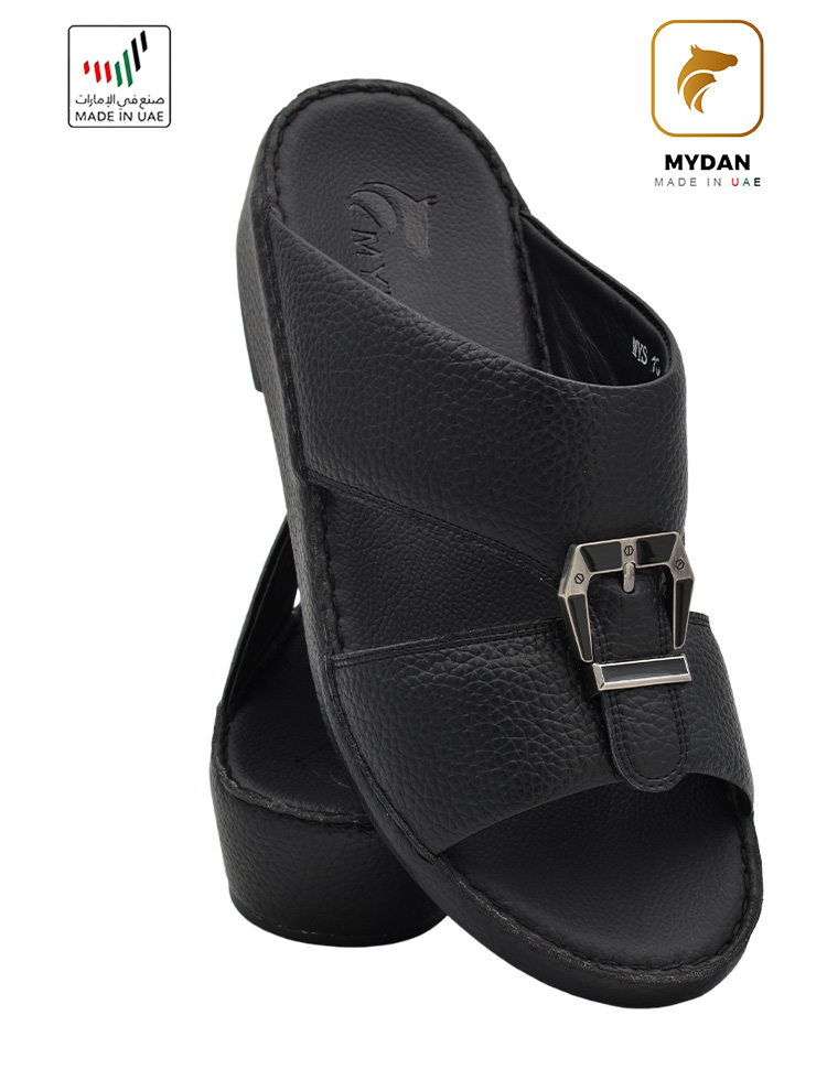 Mydan [MD80] MYS-100 Full Black Gents Sandal