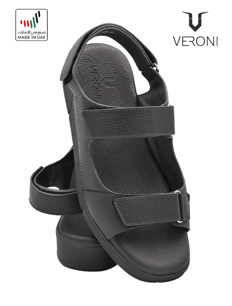 Veroni-[V319]-VIB-129-Grey-Gents-Sandal-6