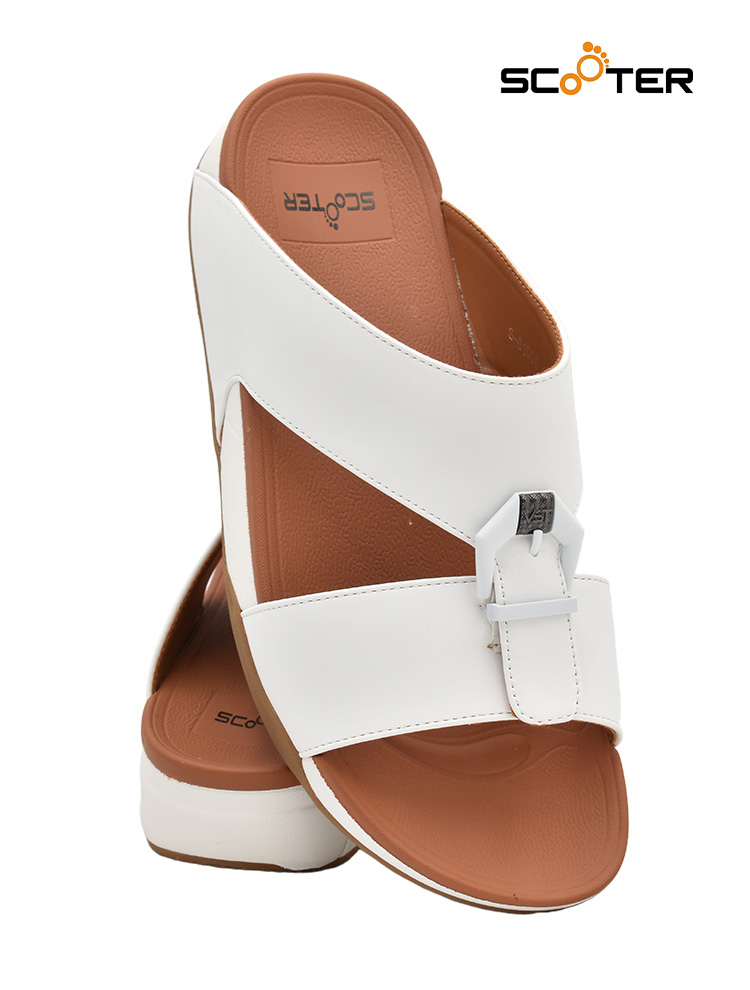 Scooter [S21] 1008 White Gents Sandal