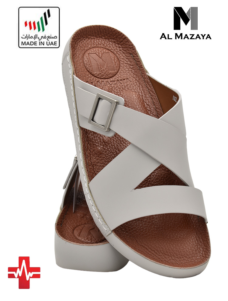 Al Mazaya [MZ40] AM116 Light Grey Gents Sandal