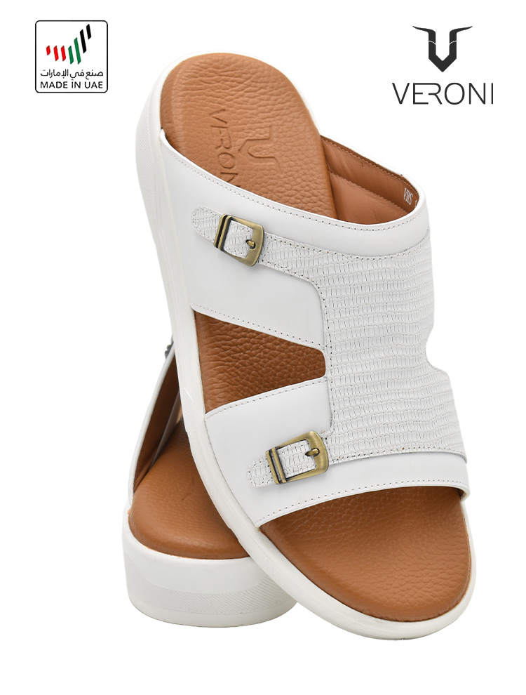 Veroni [V327] VMS-115 White Gents Sandal