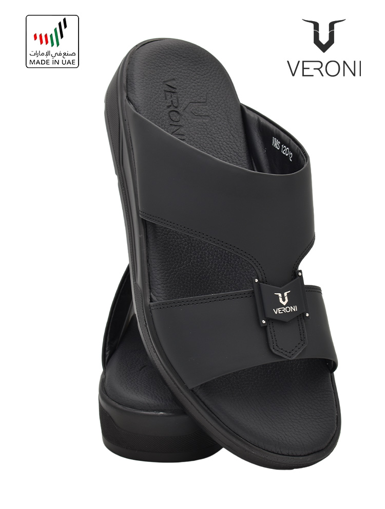 Veroni [V333] VMS-120 Black Gents Sandal