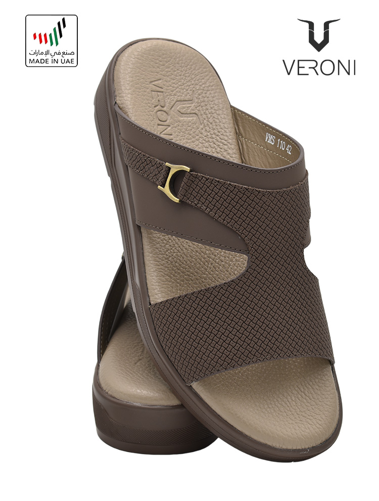 Veroni [V338] VMS-110 Brown Gents Sandal