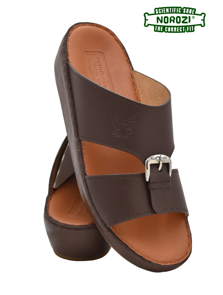 Norozi [NR18] 022 Brown Gents Sandal