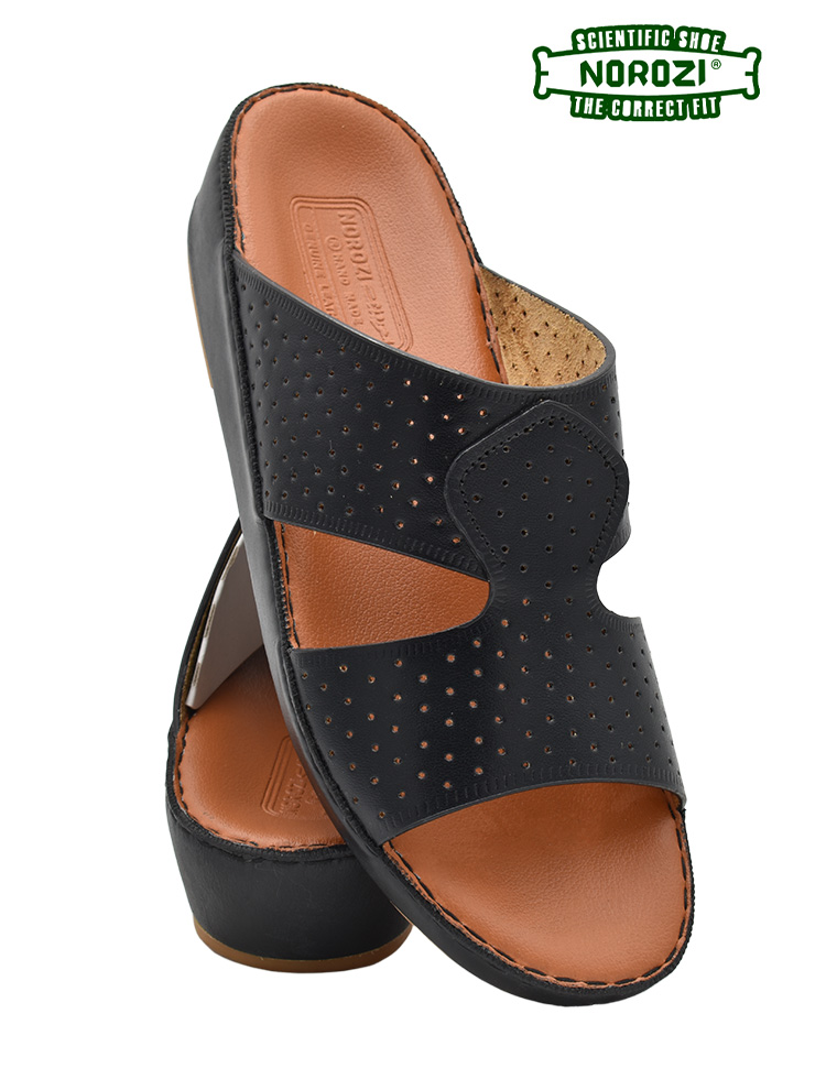 Norozi-[NR34]-039-Black-Gents-Sandal-6