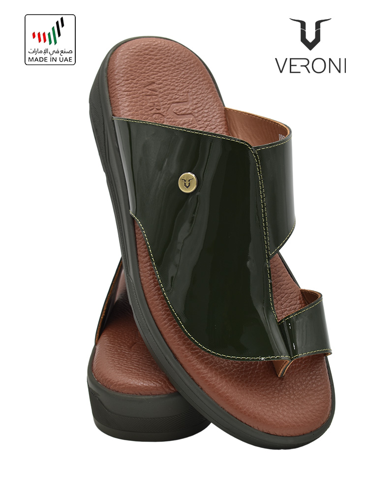 Veroni [V370] VMS-130 Olive Gents Sandal