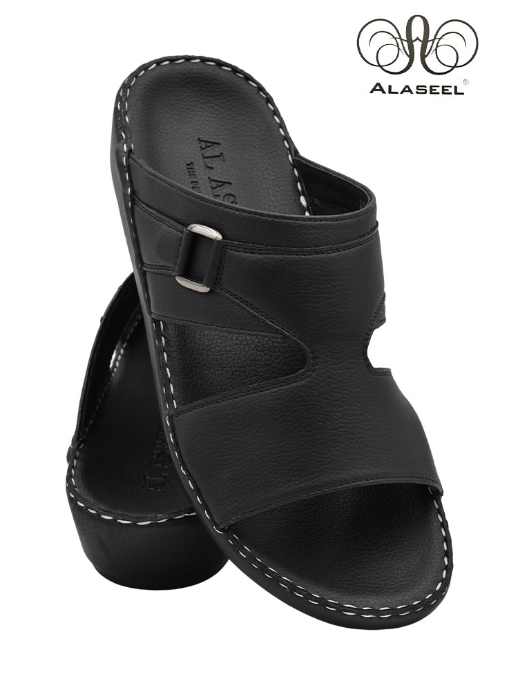 al-aseel-3008-full-black-gents-sandal