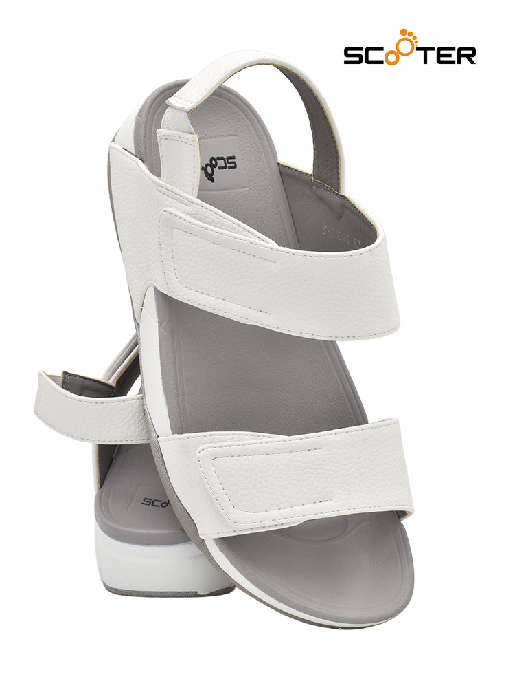 Scooter [S36] 1046 White Gents Sandal