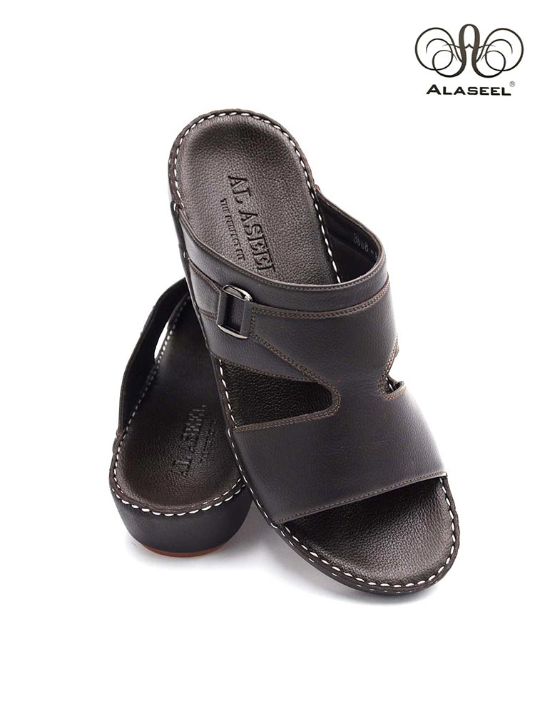 Al Aseel 3008 Full Brown Gents Sandal