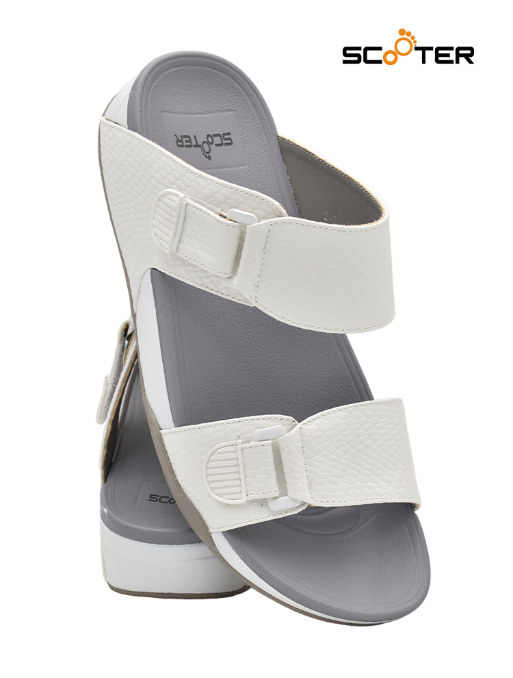 Scooter [S44] 1049 White Gents Sandal