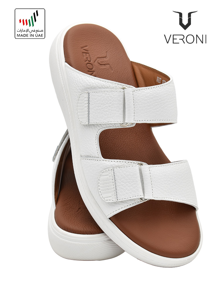 Veroni [V375] VHT-103 White Gents Sandal